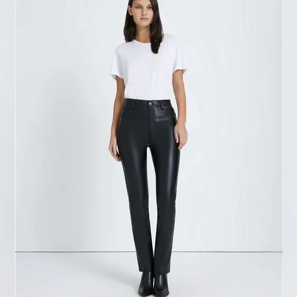 7 For All Mankind Faux Leather Slim Pant - Picture 10 of 14